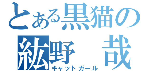 とある黒猫の紘野 哉（キャットガール）