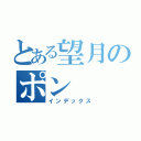 とある望月のポン（インデックス）