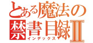 とある魔法の禁書目録Ⅱ（インデックス）