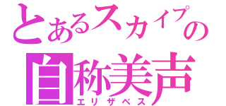 とあるスカイプの自称美声（エリザベス）