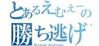 とあるえむえーの勝ち逃げ（Ｆｏｒｅｉｇｎ Ｅｘｃｈａｎｇｅ）