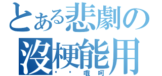 とある悲劇の沒梗能用（嗯喔哦呵）