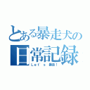 とある暴走犬の日常記録（Ｌｅｔ'ｓ 暴走！）