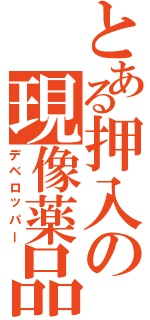 とある押入の現像薬品（デベロッパー）