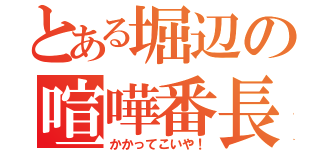 とある堀辺の喧嘩番長（かかってこいや！）