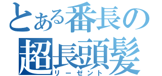 とある番長の超長頭髪（リーゼント）