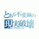 とある不変鋼の現実破壊（リアルブレーカー）