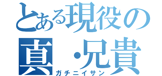 とある現役の真・兄貴（ガチニイサン）