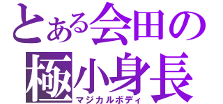 とある会田の極小身長（マジカルボディ）