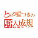 とある嘘つきの野入成規（秋山－鐵美（笑））