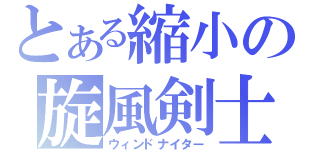 とある縮小の旋風剣士（ウィンドナイター）