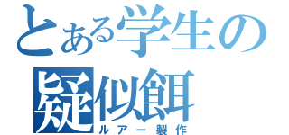 とある学生の疑似餌（ルアー製作）