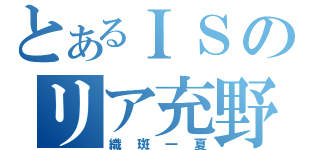 とあるＩＳのリア充野郎（織斑一夏）