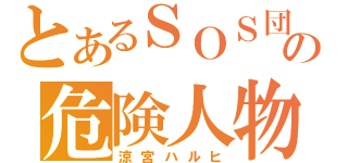 とあるＳＯＳ団の危険人物（涼宮ハルヒ）