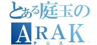 とある庭玉のＡＲＡＫＩ（テニス）