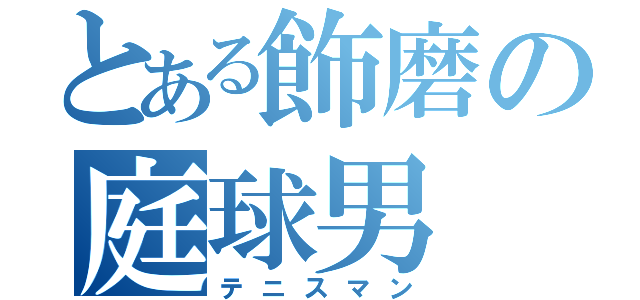 とある飾磨の庭球男（テニスマン）