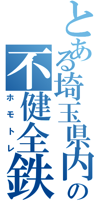 とある埼玉県内の不健全鉄（ホモトレ）