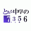 とある中学の７３５６（４人組）