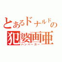 とあるドナルドの犯婆画亜（ハンバーガー）