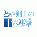 とある剣士の十六連撃（スター・バーストストリーム）