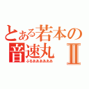 とある若本の音速丸Ⅱ（ぶるああああああ）