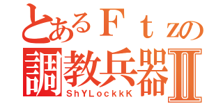 とあるＦｔｚの調教兵器Ⅱ（ＳｈＹＬｏｃｋｋＫ）