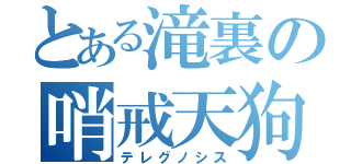 とある滝裏の哨戒天狗（テレグノシス）