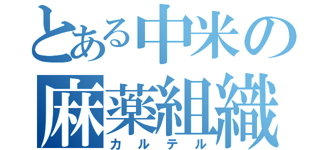 とある中米の麻薬組織（カルテル）