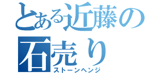 とある近藤の石売り（ストーンヘンジ）