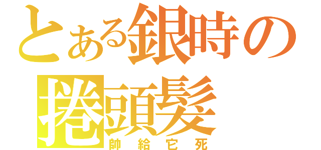 とある銀時の捲頭髮（帥給它死）