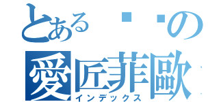 とある洨叻の愛匠菲歐（インデックス）