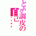 とある調皮の自己Ⅱ（十分調皮）