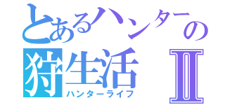 とあるハンターの狩生活Ⅱ（ハンターライフ）