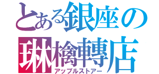 とある銀座の琳檎轉店（アップルストアー）