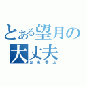 とある望月の大丈夫（おれ参上）