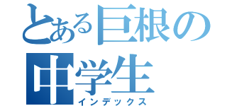 とある巨根の中学生（インデックス）