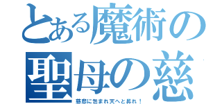 とある魔術の聖母の慈悲（慈悲に包まれ天へと昇れ！）