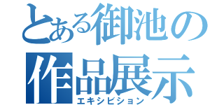 とある御池の作品展示（エキシビション）