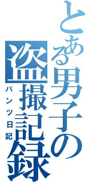 とある男子の盗撮記録（パンツ日記）