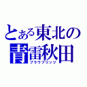 とある東北の青雷秋田（ブラウブリッツ）