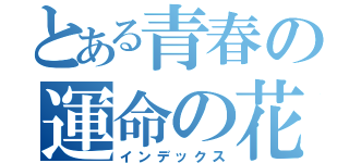 とある青春の運命の花（インデックス）