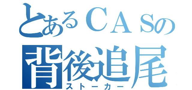 とあるＣＡＳの背後追尾（ストーカー）