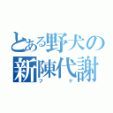 とある野犬の新陳代謝（フケ）