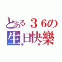 とある３６の生日快樂（晴晴）