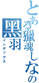 とある獵魂しない の黑羽Ⅱ（インデックス）