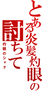 とある炎髪灼眼の討ちて（灼眼のシャナ）