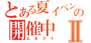 とある夏イベントの開催中Ⅱ（エネフリ）