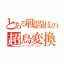 とある戦闘技の超鳥変換（バードバースト）