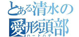 とある清水の愛形頭部（ハートハゲ）