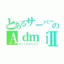 とあるサーバーのＡｄｍｉｎⅡ（ｋｉｒｂｙｎｏ１）